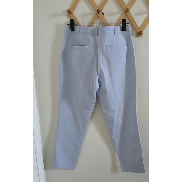 Club Monaco Pants Women's 6 Light Blue Modern Trousers Straight Leg Ankle - Picture 5 of 6